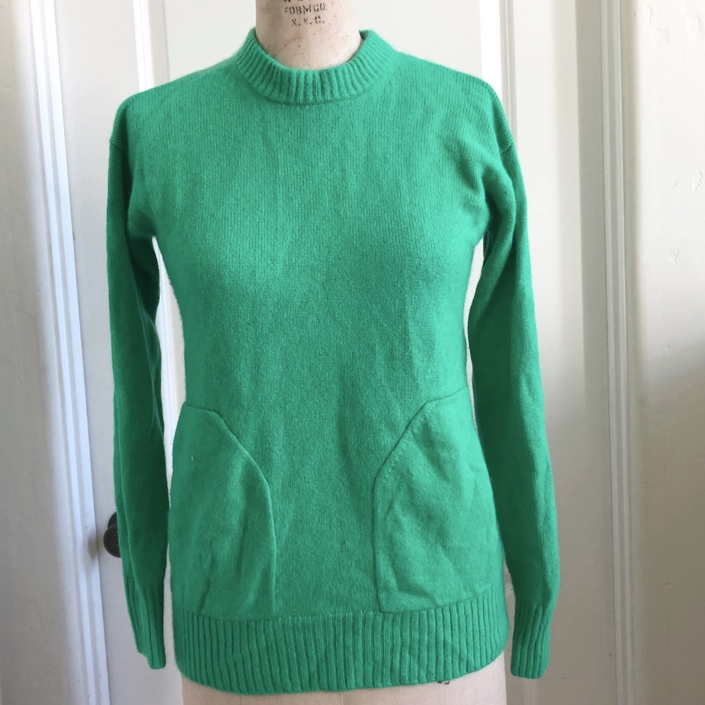 JCrew Italian Cashmere Sweater With Pockets